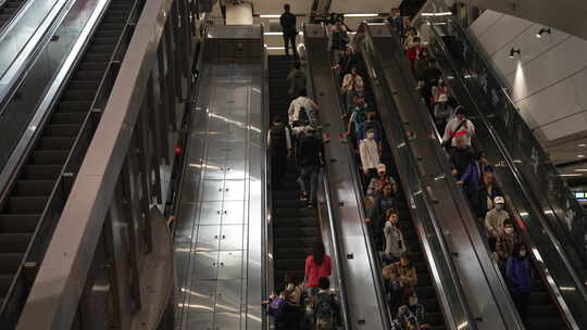 香港金钟路地铁场景