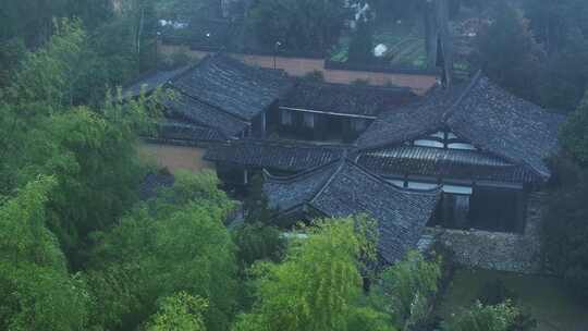 丽水景宁云中大漈时思寺航拍