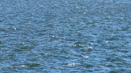 蓝色海洋水面景象慢镜头