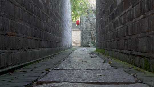 南京老门东风景区古建筑慢镜头无人空镜素材