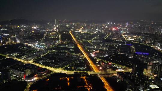 深圳清湖立交日落夜景