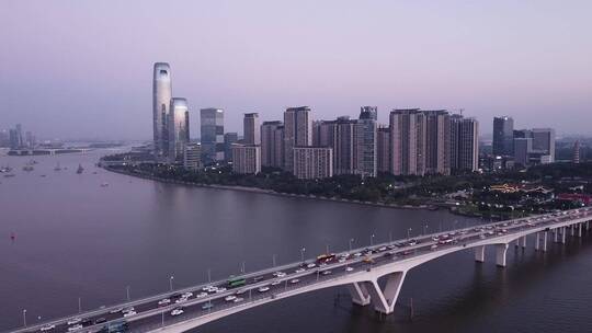 广东省广州市市中心城市风光航拍视频素材模板下载