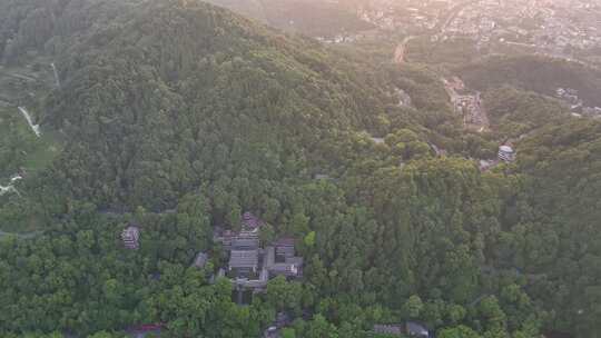 航拍四川成都都江堰风景区