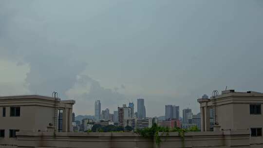 乌云暴雨来袭雨过天晴视频素材模板下载