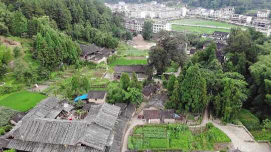 浙江温州泰顺县村落航拍