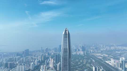 深圳平安金融中心航拍城市高楼大厦建筑风光视频素材模板下载