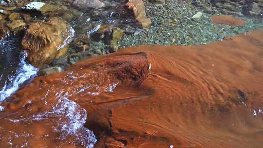 农村大山河流溪水水流小溪山涧