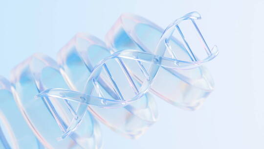 DNA螺旋分子循环动画视频素材模板下载
