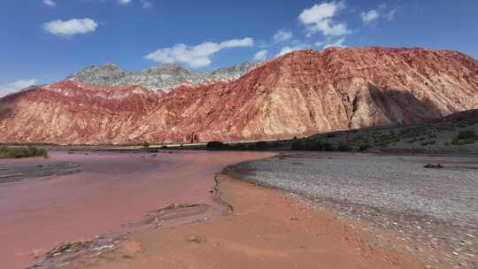 乌恰天山昆仑山交汇地貌航拍