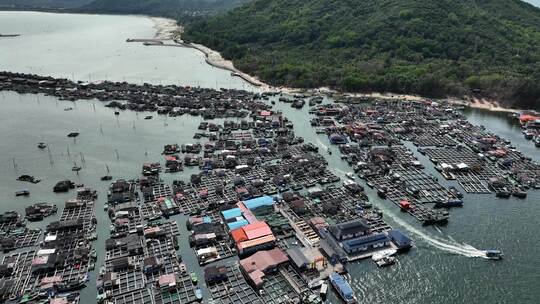 海南省海南岛陵水疍家鱼排