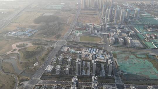 南京全景标致建筑4K航拍原素材