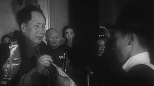 50年代 毛泽东会见少数民族代表