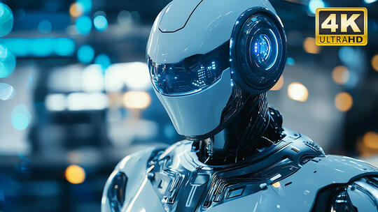 未来智能机器人科技发展人工智能超清4K视频