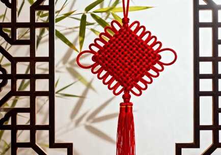 新年春节中国结国风传统装饰喜庆氛围