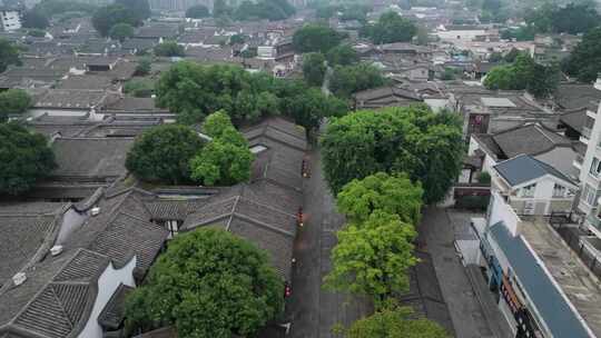 福建福州三坊七巷无人街景高低空空镜航拍