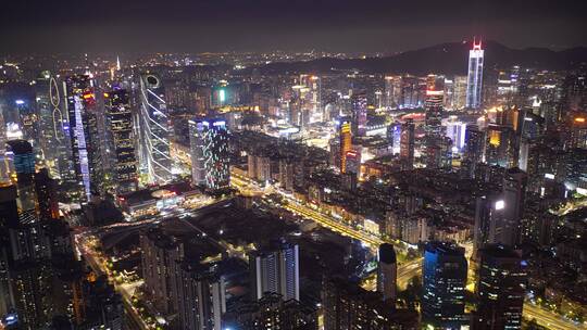 广州天河南商业圈夜景延时