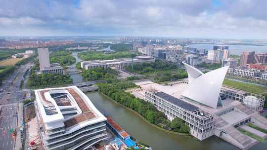 上海临港新片区城市环境视频素材模板下载