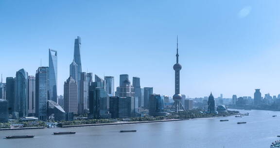 上海城市景观北外滩视角延时视频素材模板下载