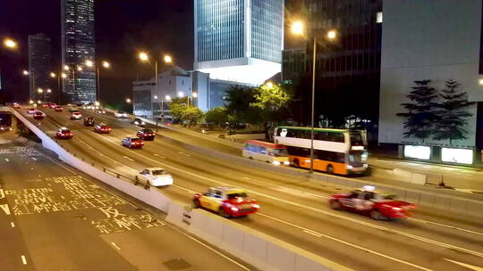 香港车流延时