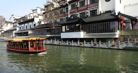 南京秦淮河古建筑河道