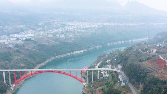 恩施景阳大桥航拍风光