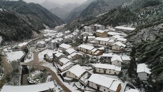 衢州七里雪景