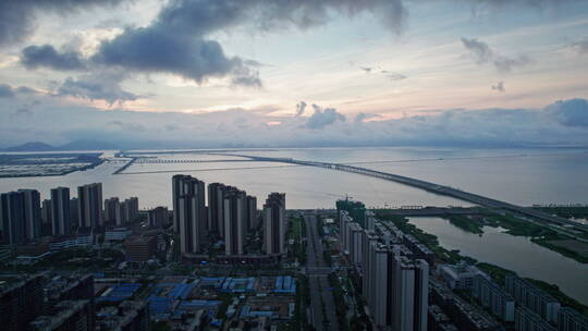 粤港澳大湾区珠海金湾航空新城航拍