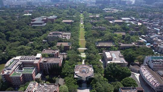 广州中山大学校园航拍