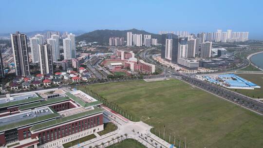 珠海中山大学附属中学校园航拍