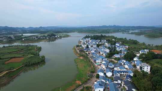 贵州省贵阳市清镇红枫湖风景区水库湖泊航拍