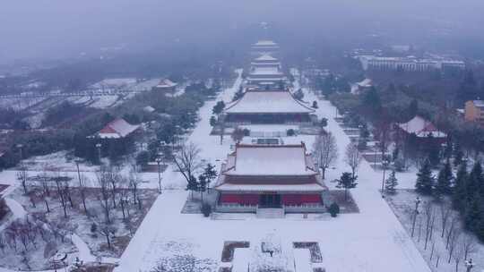 楼观台 雪景