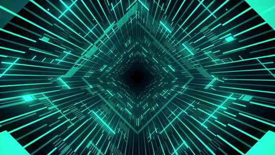 未来蓝色隧道背景