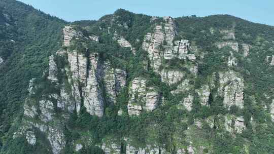 庐山风景区山峰岩石航拍山脉山丘山岭山陵