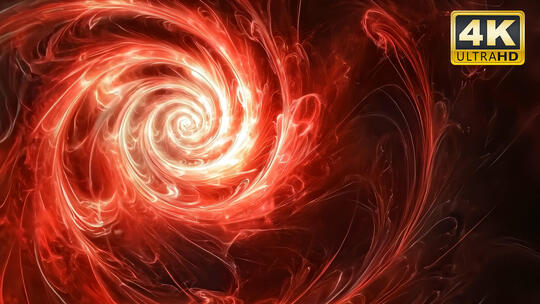 漩涡粒子特效红色背景1