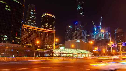 北京国贸CBD夜景