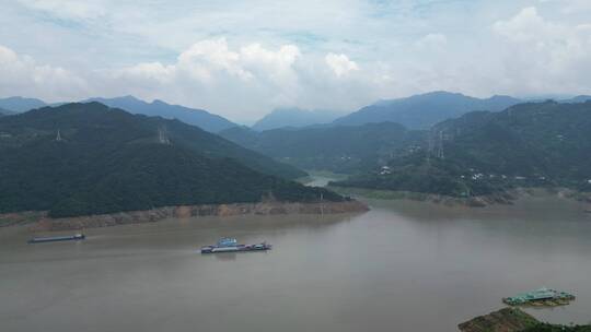 航拍壮丽山河湖北长江三峡风光