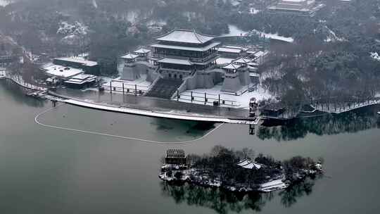 西安大唐芙蓉园雪景