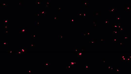 花瓣飘落带通道