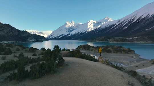 航拍然乌湖