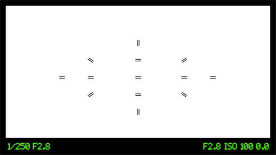 摄影机取景器界面动画【带通道】