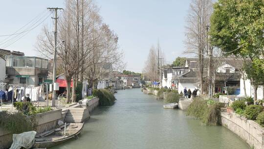 上海朱家角古镇自然人文风景