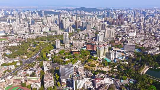 厦门 福建 思明区 大全景 俯瞰思明区