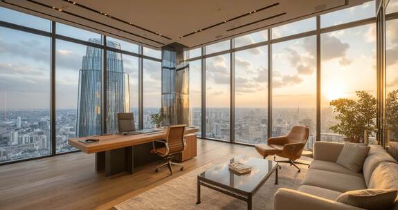 4k高端商务办公环境空镜