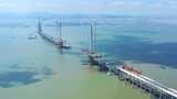 黄茅海大桥建设中十高清在线视频素材下载