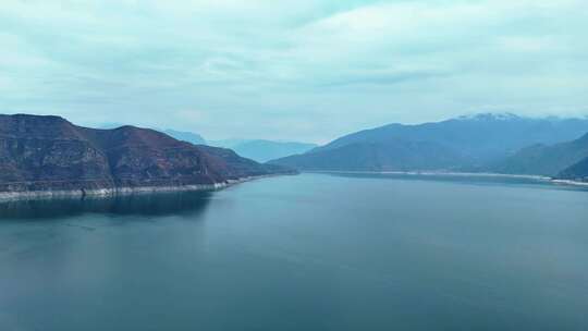 航拍大渡河全景