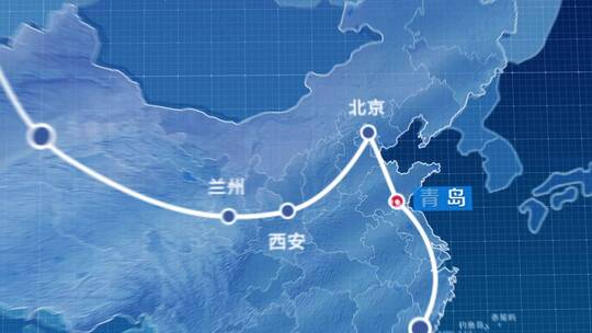 一带一路世界地图中国地图蓝色