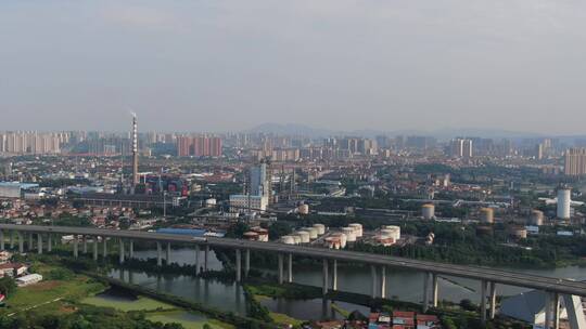 航拍湖南岳阳旅游城市宣传片