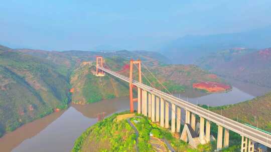 元阳红河大桥航拍视频素材模板下载