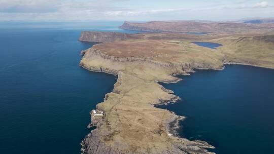 苏格兰天空之岛高地风光航拍视频素材模板下载