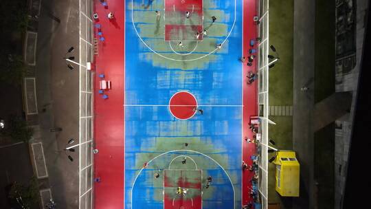 篮球 运动 打篮球 球场视频素材模板下载